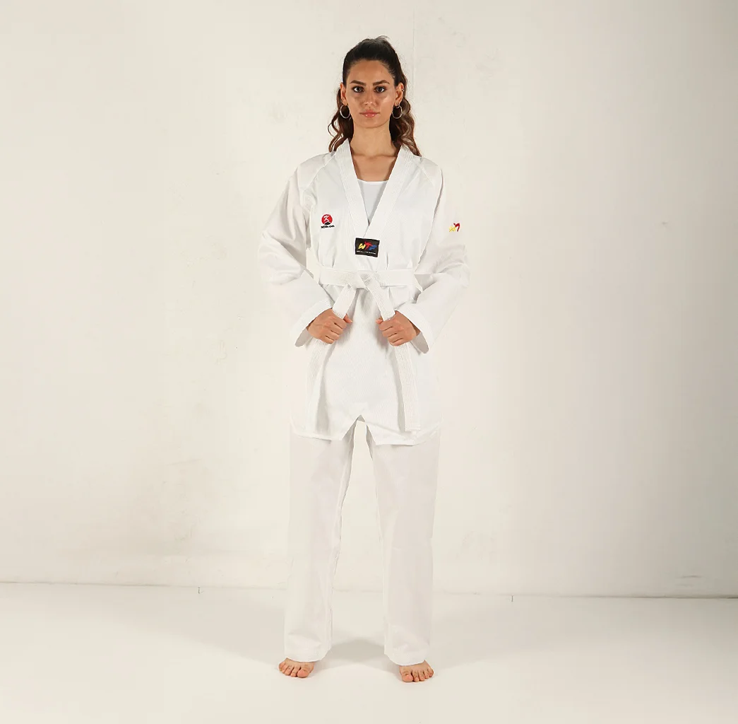 KİHON TAEKWONDO ELBİSE BEYAZ YAKA
