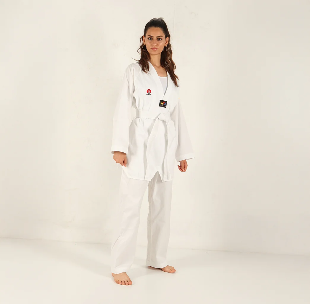 KİHON TAEKWONDO ELBİSE BEYAZ YAKA