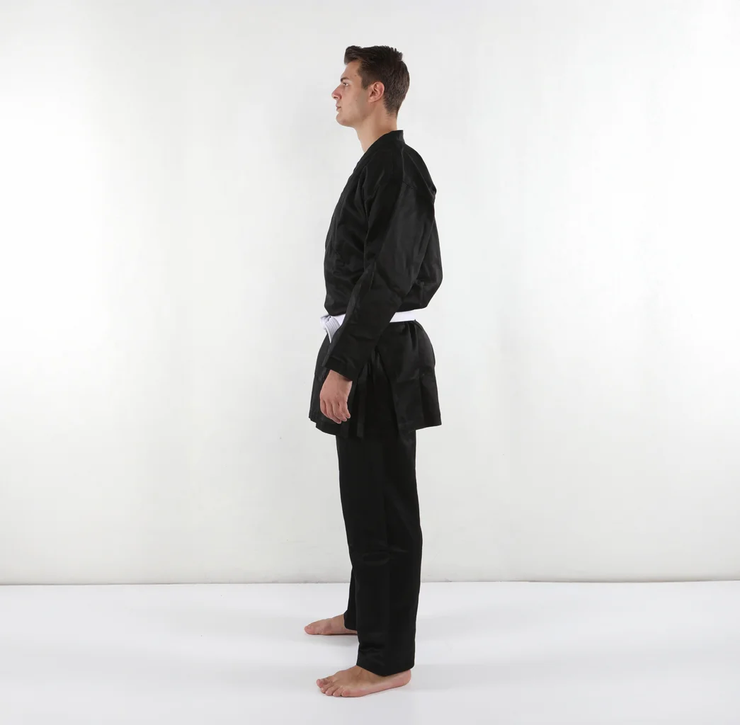 KİHON KİAİ KARATE ACEMİ ELBİSESİ SİYAH