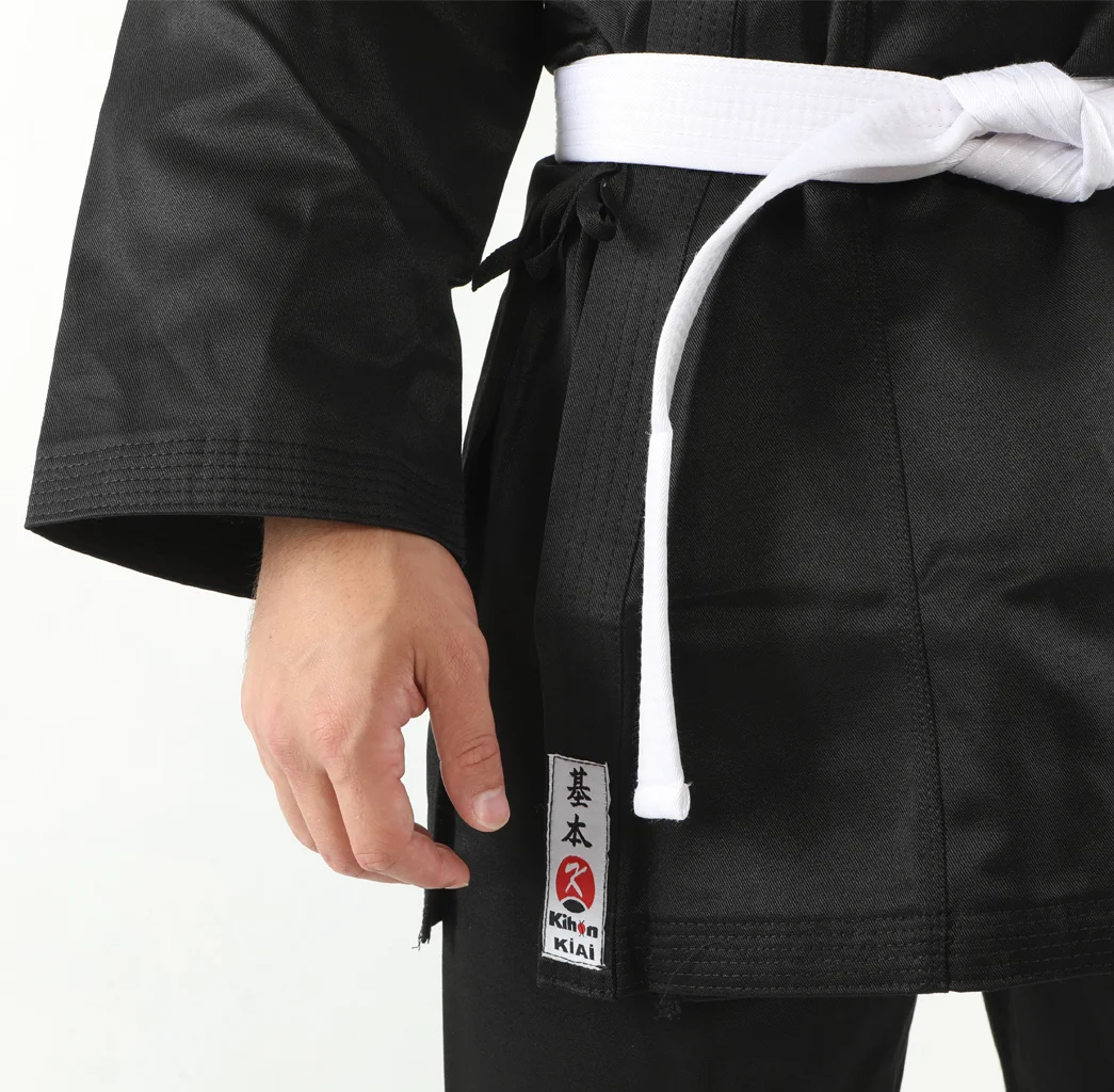KİHON KİAİ KARATE ACEMİ ELBİSESİ SİYAH