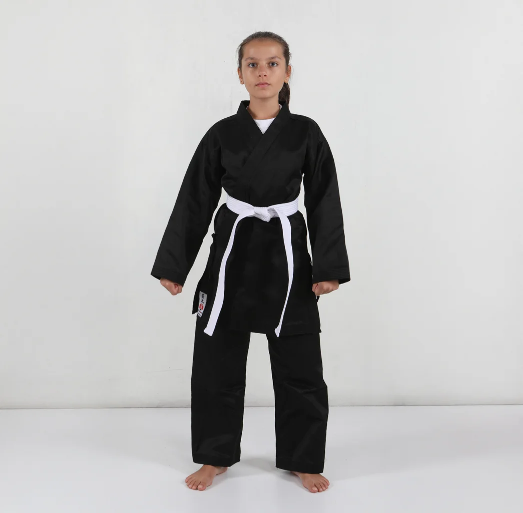 KİHON KİAİ KARATE ACEMİ ELBİSESİ SİYAH