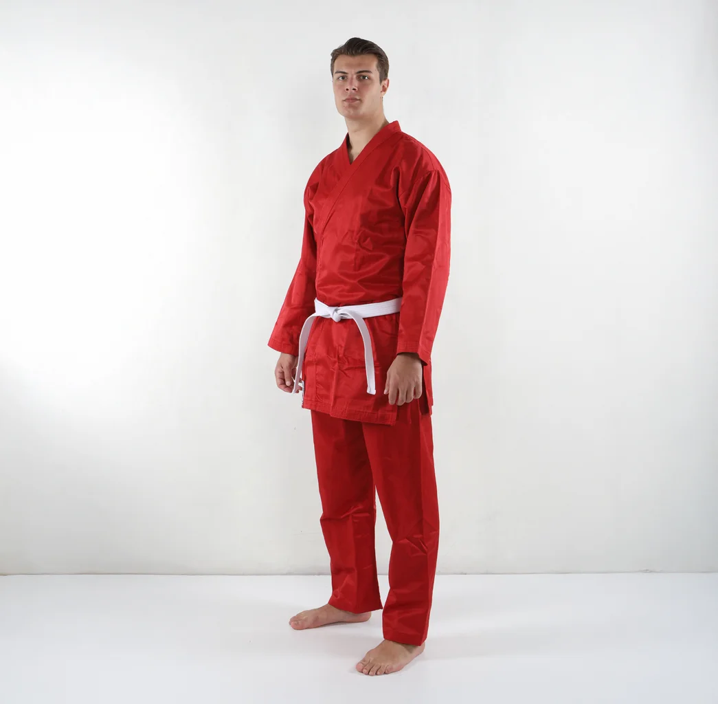 KİHON KİAİ KARATE ACEMİ ELBİSESİ KIRMIZI