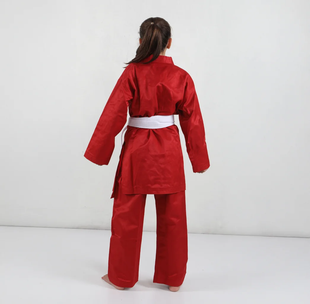 KİHON KİAİ KARATE ACEMİ ELBİSESİ KIRMIZI